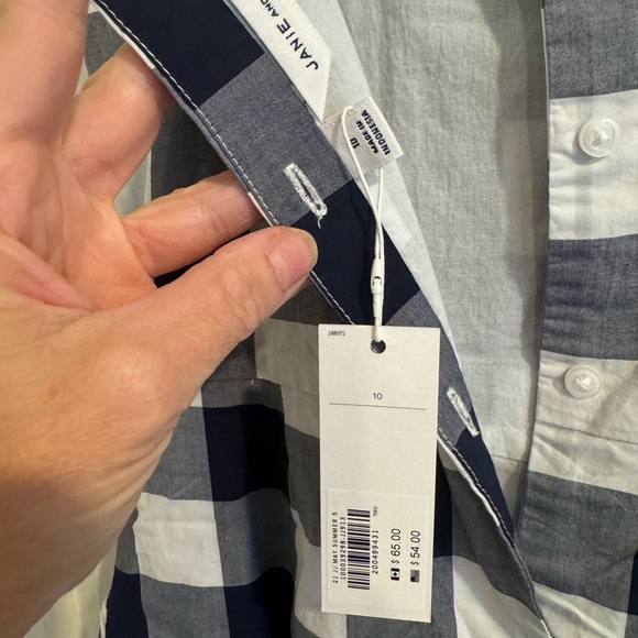 New with tags Janie and Jack gingham checkered romper ruffles 10 - Picture 7 of 10